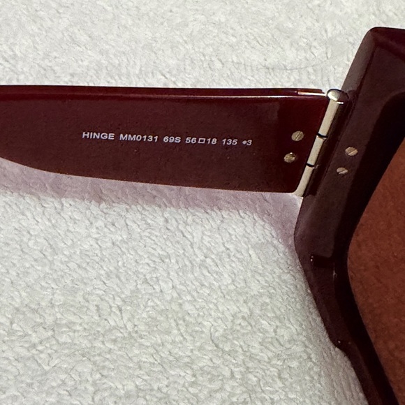 MaxMara Women’s Burgundy Sunglasses - Picture 10 of 10